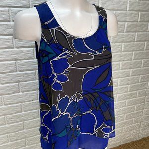 APT. 9 Double Layered Sleeveless Sheer Top